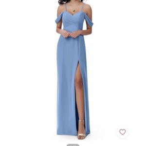 COPY - Azazie Joretta dress in ‘Steel Blue’ (chiffon)